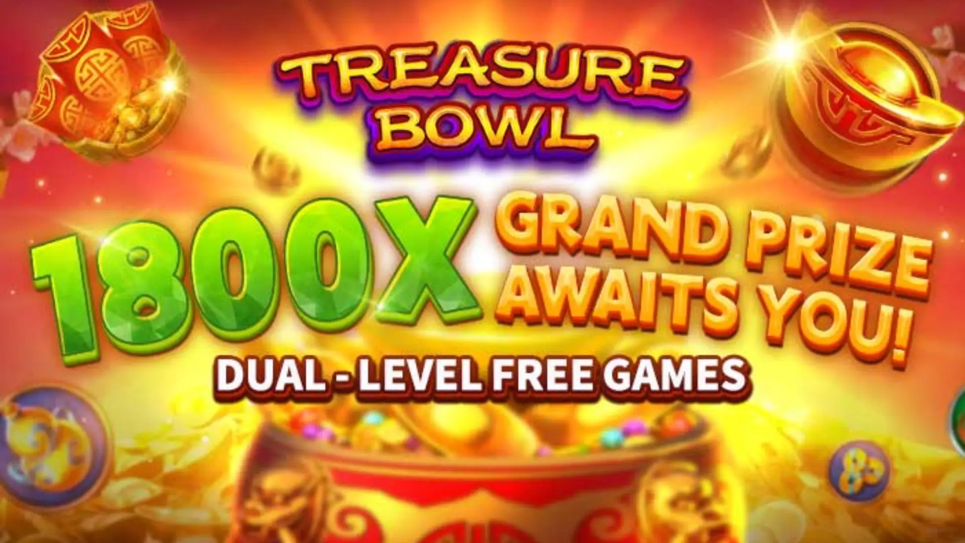 Multiplicadores Treasure Bowl new777 - 7777x Máximo com Tigela Dourada